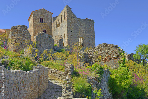 The Mystras Palace Complex, Archaeological Site of Mystras, Greece, UNESCO World Heritage Site photo