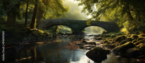 Wooden bridge stretching ac...