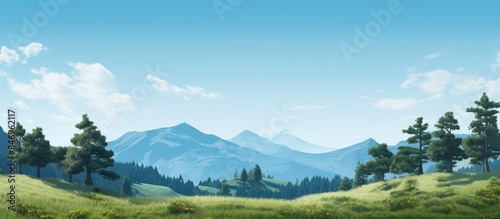 Mountain covered in dense g...