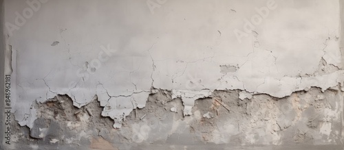 A weathered wall with peeli...