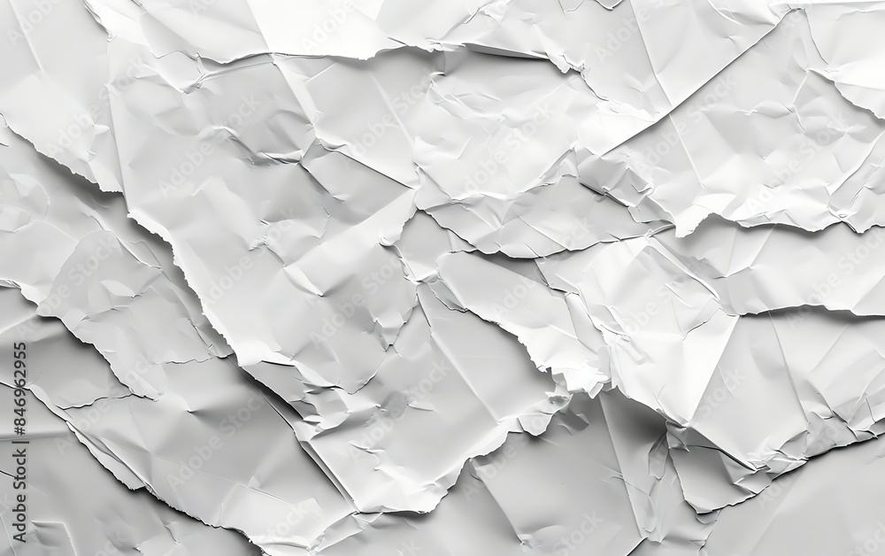 white crumpled paper with creased edges white crumpled paper with creased edges