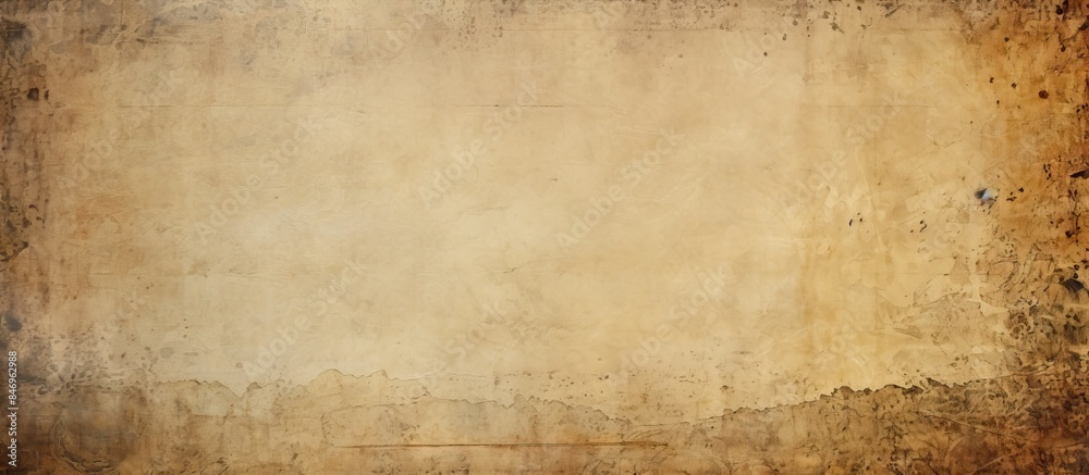 Obraz premium Close-up detail of a weathered wall with a textured brown paint surface. with copy space image. Place for adding text or design