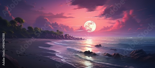 Purple hues fill the sky as...