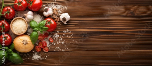 Fresh tomatoes, garlic, and...