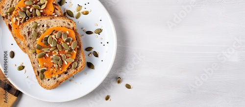 Gluten-free bread slices to...