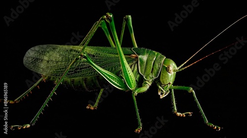 Insects in the family Tettigoniidae are commonly called katydids especially in North America1 or bush crickets : Generative AI photo