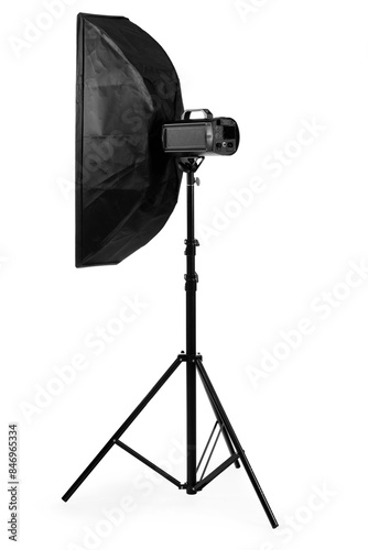 Professional light reflector isolated on white. Photographer's equipment