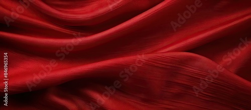 Close-up view of a red fabr...