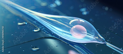 Glass spoon containing a pi...