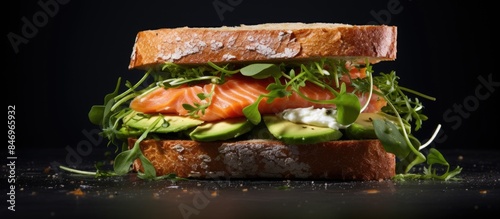 Fresh ingredients of salmon...