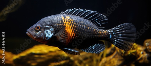 A detailed view of a fish w...