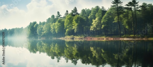 Capturing serene reflection...