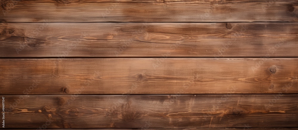 Close-up view of a wooden wall showing texture and color with a brown stain. with copy space image. Place for adding text or design Close-up view of a wooden wall showing texture and color with a brown stain. with copy space image. Place for adding text or design