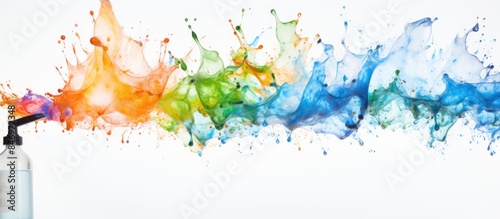 Close-up shot of a spray bo...