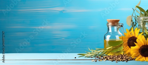 Glass bottle containing sun...