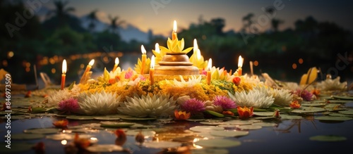 candles provide light on a ...