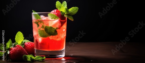 Close up of a refreshing dr...
