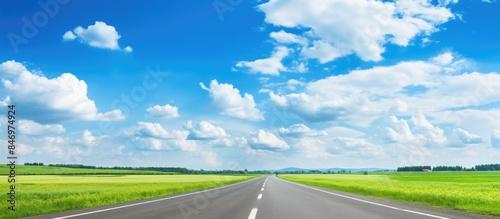 Scenic rural road travels t...