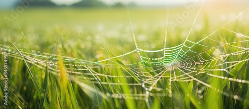 Intricate spiderweb delicat...