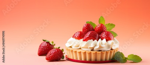 Delicious cupcake adorned w...