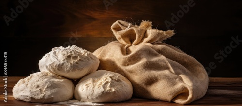 Bag of bread close-up view ...