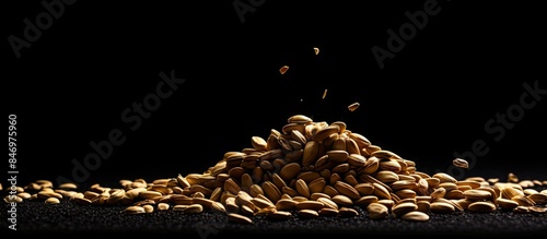 Heap of assorted nuts close...