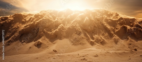 Bright sunlight bathes a ma...