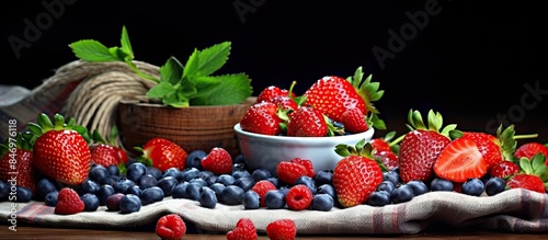 Abundant display of ripe st...