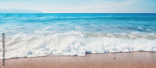 A view of the seaside with ...