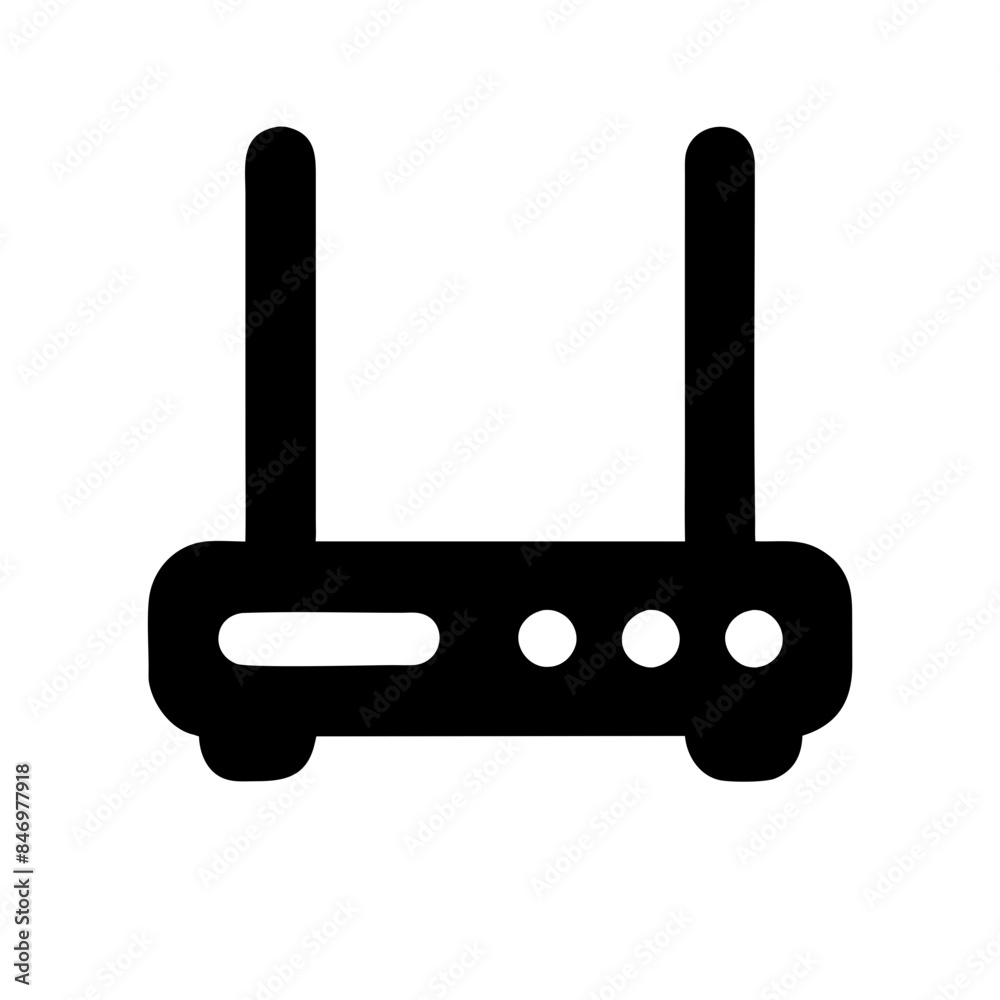 router internet network as a simple single icon logo vector illustration, fill colored silhouette router internet network as a simple single icon logo vector illustration, fill colored silhouette