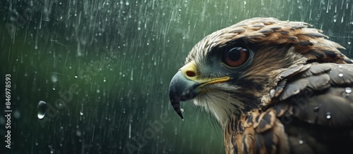 Raptor hunting birds on a r...