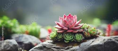 Delicate plant growing from...