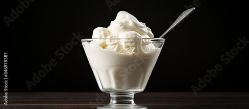 Glass of milk up close show...