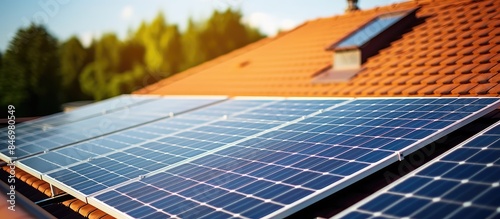 Solar panels generating gre...