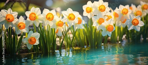 Bright and delicate narciss...