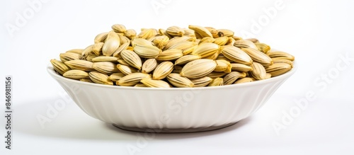 Sunflower seeds presented i...