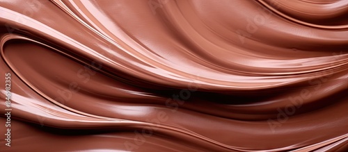 Soft chocolate swirls being...