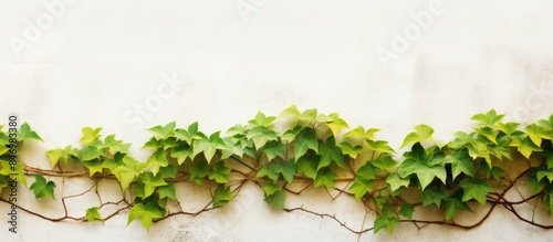 Lush green plants cover a w...