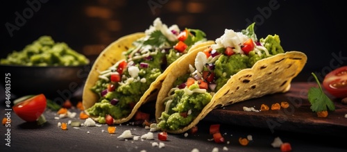 Delicious Mexican tacos loa...
