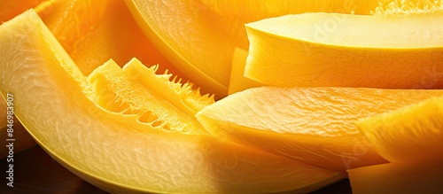 Close-up of juicy honeydew ...