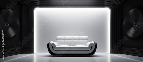 A serene setting with a whi...