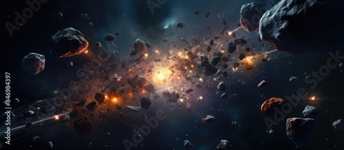 Rocket spaceship embarks on...