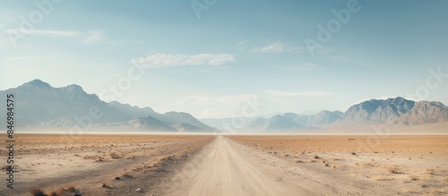 Truck traversing a dusty pa...