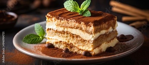 A delicious piece of cake p...