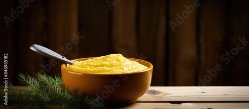 Mashed potatoes in a bowl w...