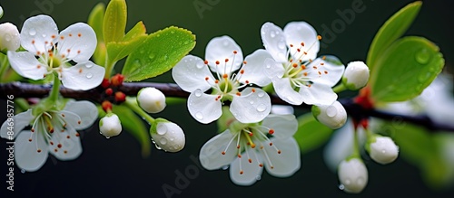 Macro view of delicate blos...