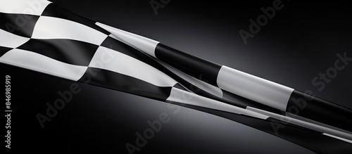 A close-up view of a black ...