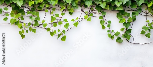 Plant growing on wall with ...