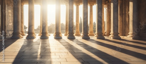 Sun shines through windows ...