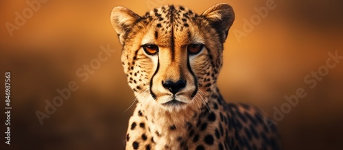 An African Cheetah elegantl...